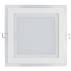 Panel LED ART szklany kwadratowy 20x20cm, 16W, 1000lm, AC80-265V, 4000K - biała neutralna