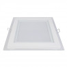 Panel LED ART szklany kwadratowy 20x20cm, 16W, 1000lm, AC80-265V, 4000K - biała neutralna - zdjęcie 2