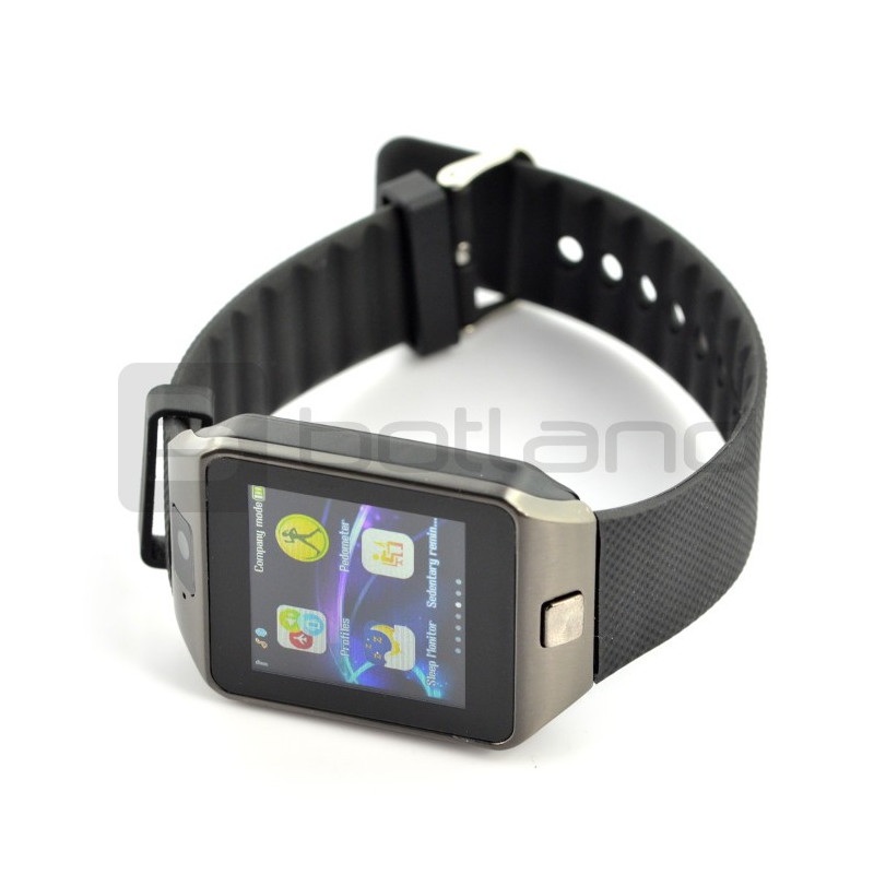 SmartWatch DZ09 SIM czarny - inteligetny zegarek z funkcją telefonu