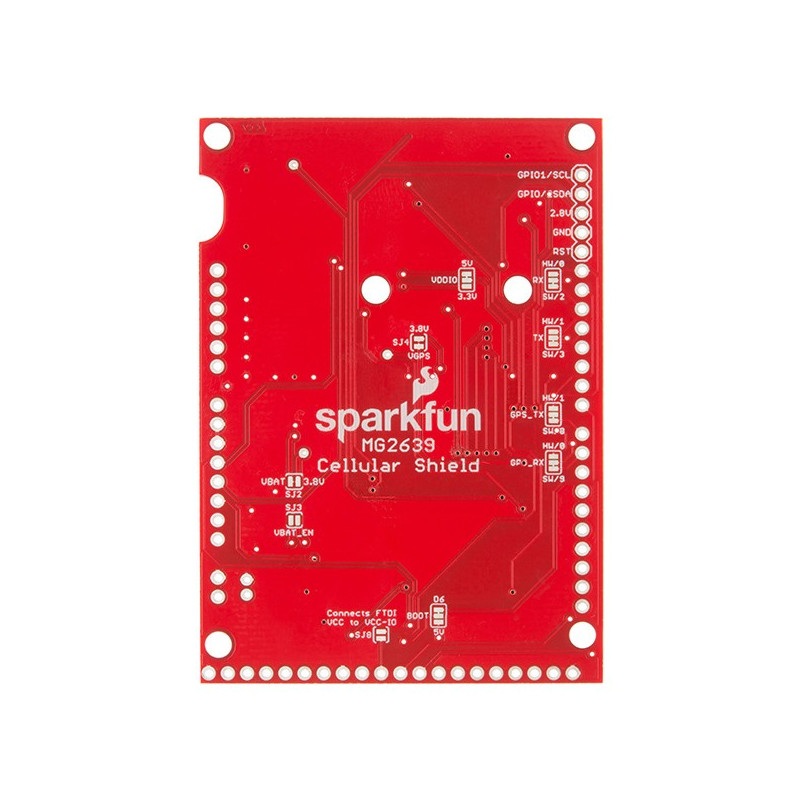 SparkFun Cellular Shield - MG2639 - moduł GSM, GPRS, GPS dla Arduino