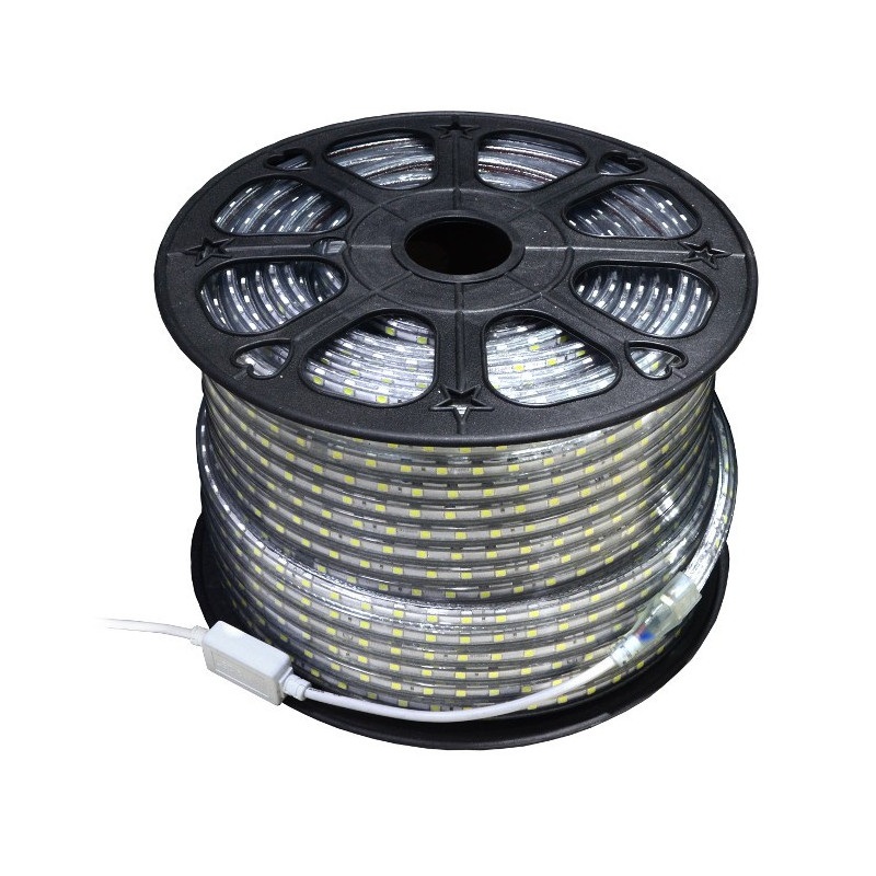 Pasek LED SMD3528 IP65 4,8W, 60 diod/m, 12mm, AC230V, biały-ciepły - 50m