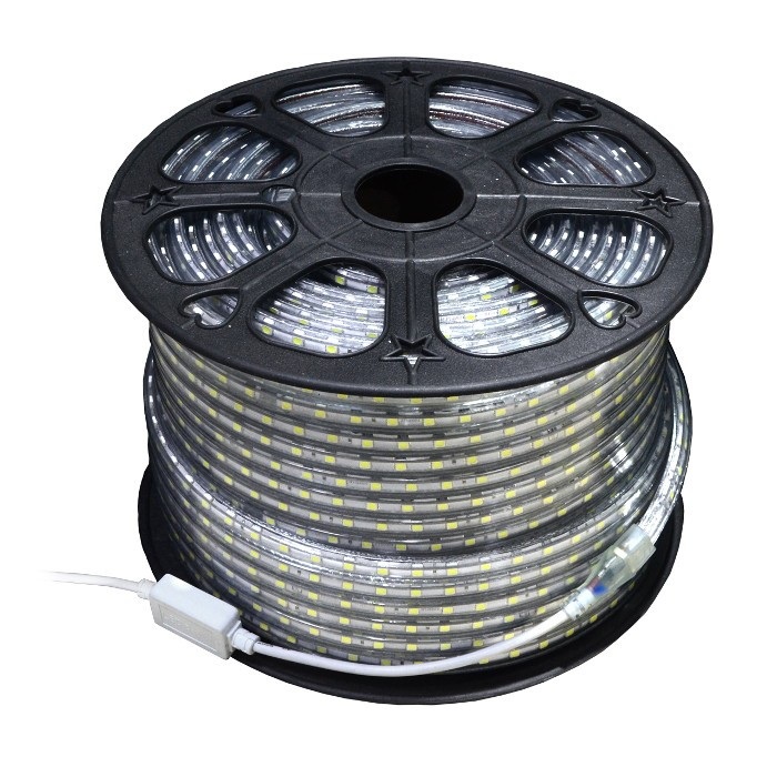 Pasek LED SMD3528 IP65 4,8W, 60 diod/m, 12mm, AC230V, biały-ciepły - 50m