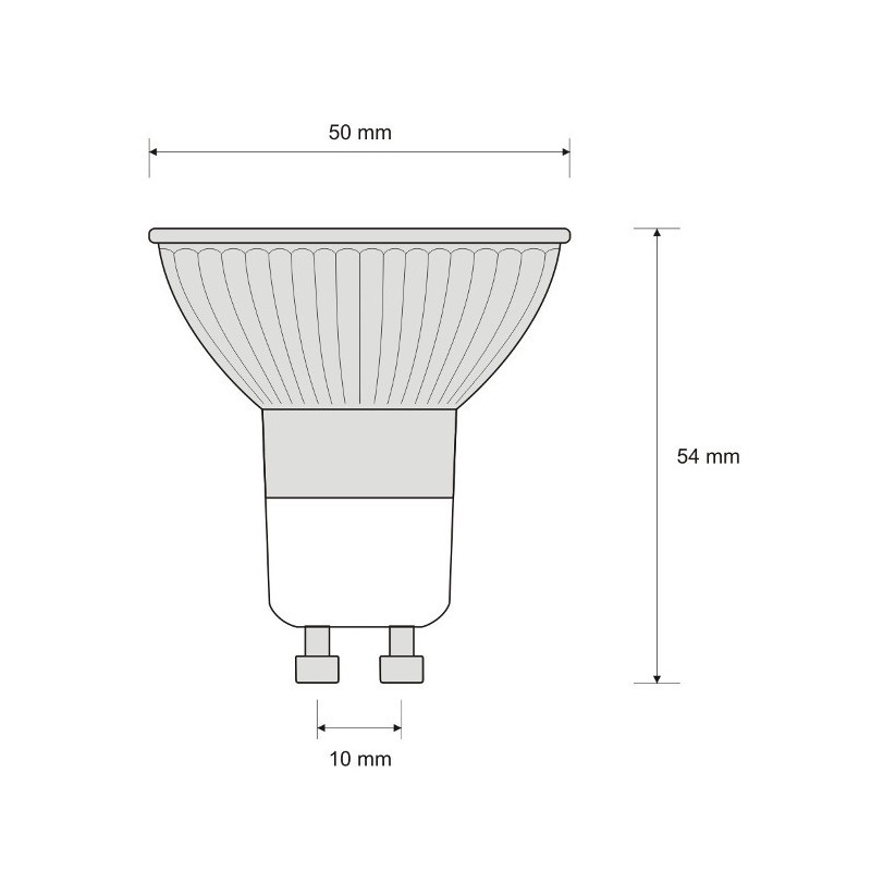 Żarówka LED ART, GU10, 1,2W, 100lm, barwa ciepła