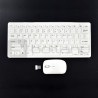 Zestaw bezprzewodowy Mini Keyboard K800C klawiatura + mysz - biała - zdjęcie 1