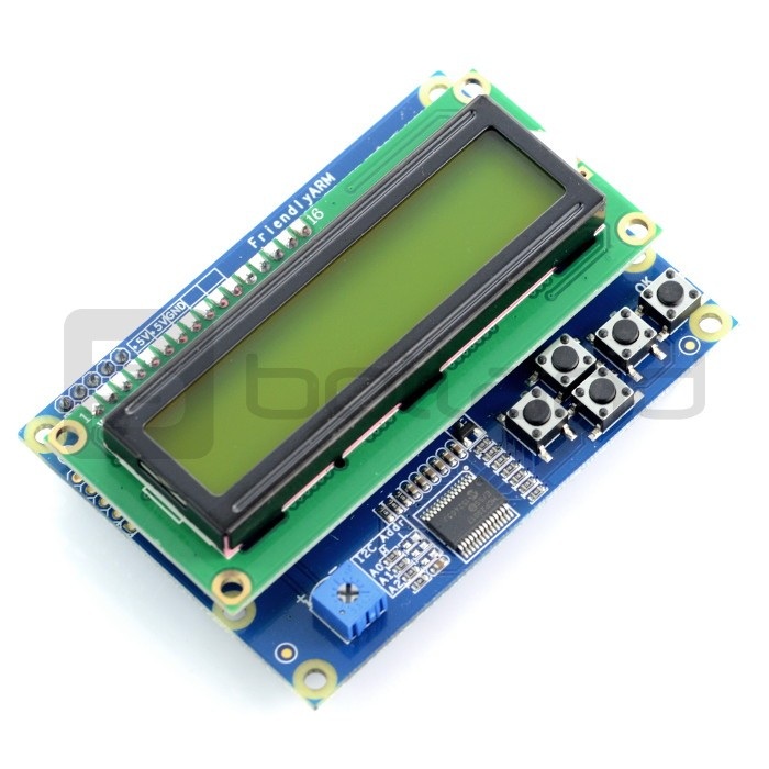 LCD 1602 Keypad - wyświetlacz dla Nano Pi i Raspberry + obudowa
