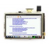 Ekran dotykowy rezystancyjny LCD IPS 3,5'' 480x320px GPIO dla Raspberry Pi 3/2/B+/Zero - zdjęcie 4