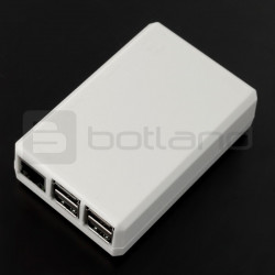 Obudowa biała zamknięta dla raspberry pi
