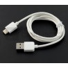 Przewód USB 2.0 typ A - USB 2.0 typ C - 1m biały - zdjęcie 2