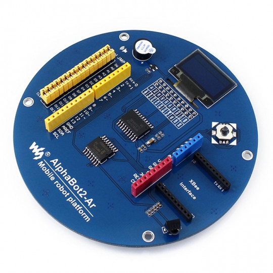 AlphaBot2 - Набір Ar Acce Pack - 2-колісна робототехнічна платформа з датчиками, приводом постійного струму та OLED-дисплеєм - Wav