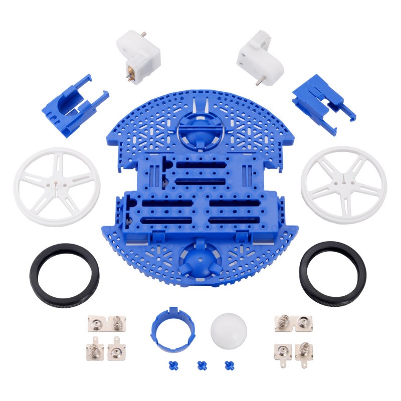 Pololu Romi Chassis Kit - 2-kołowe podwozie robota - niebieskie