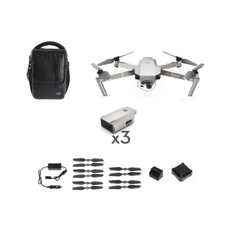 Dron quadrocopter DJI Mavic Pro Platinum Combo - zestaw