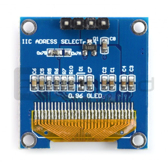 OLED-дисплей синього кольору, графічний, 0,96 дюйма, 128x64 пікселів, I2C - синій
