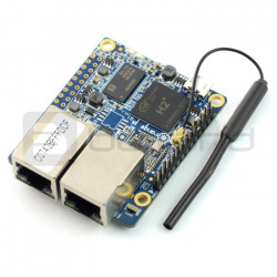 Orange Pi R1 - H2 Quad-Core 256MB RAM - 2x Ethernet + WiFi