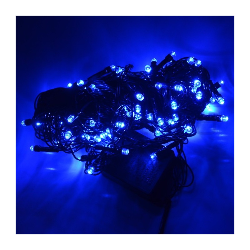 Lampki choinkowe LED - niebieskie - 100szt.