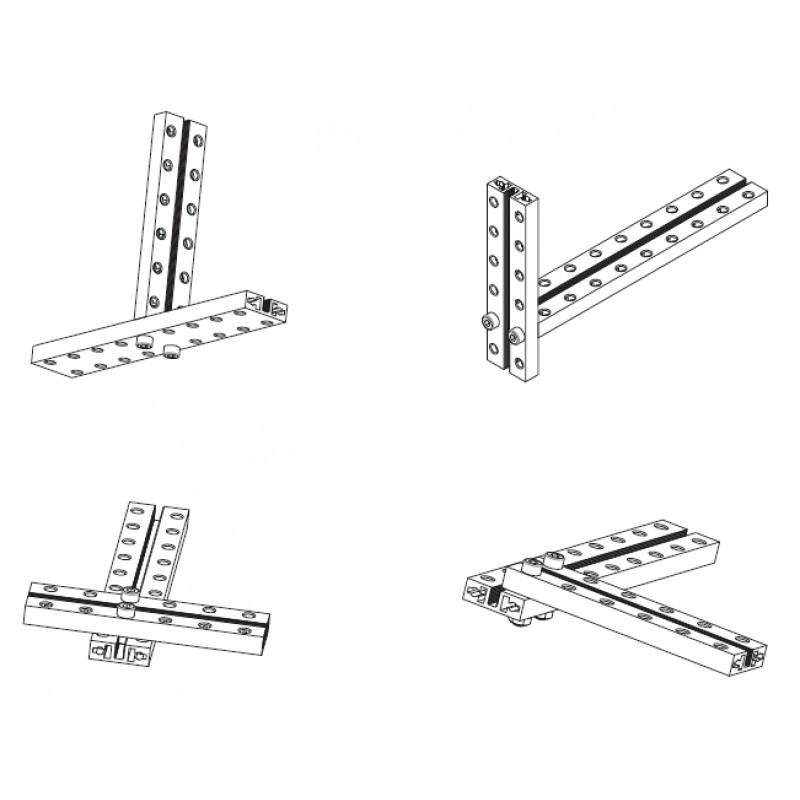 MakeBlock 60016 - Belka 0824-080 - niebieski - 4szt.