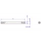 MakeBlock 85404 - wał D8x96mm - typ H MakeBlock 85404 - wał D8x96mm - typ H