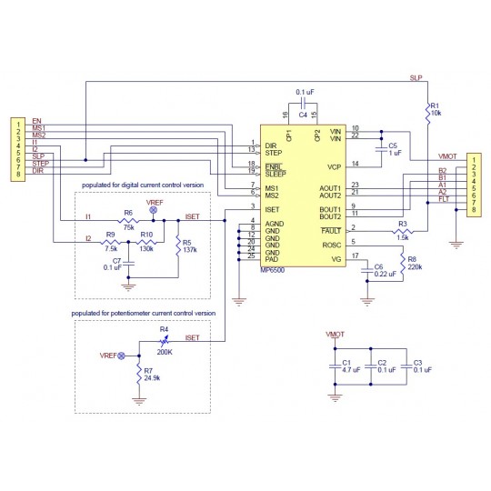 MP6500 - Контролер крокового двигуна 35V/2A - з цифровим регулюванням струму - Pololu 2968