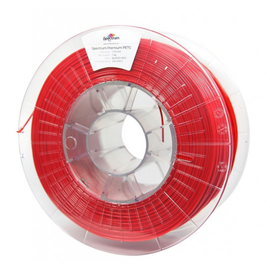 Філамент Spectrum PETG 1,75 мм 1 кг - Криваво-червоний