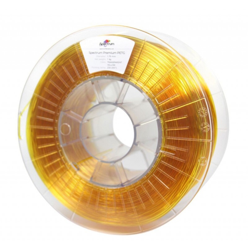 Filament Spectrum PETG 1,75mm 1kg - Transparent Yellow