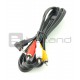 Przewód Jack 3,5 mm 4 polowy - 3 x RCA 3 m Przewód Jack 3,5 mm 4 polowy - 3 x RCA 3 m