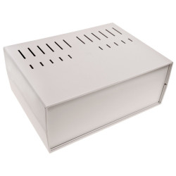 Obudowa plastikowa Kradex Z39J wentylowana - 296x218x119mm jasna