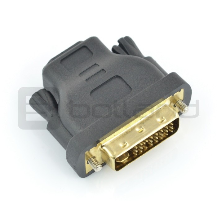 Przejściówka HDMI (gniazdo) - DVI-I (wtyk)