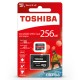 Karta pamięci Toshiba Exceria M303 microSD 256GB 98MB/s UHS-I klasa U3 z adapterem Karta pamięci Toshiba Exceria M303 microSD 256GB 98MB/s UHS-I klasa U3 z adapterem