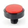 Push Button 6cm - czerwony - płaski - zdjęcie 2
