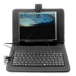 Ekran LCD IPS 8'' 1024x768px dla Raspberry Pi 3/2/B+ - etui+klawiatura+mysz+zasilacz