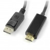 Przewód DisplayPort - HDMI-M Lanberg - dł. 1,8m - zdjęcie 2