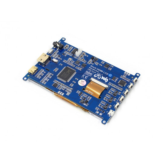 Сенсорний екран G - резистивний РК-TFT 5'' 800x480px HDMI + USB для Raspberry Pi 4B/3B+/3B/2B/Zero - Waveshare 14447