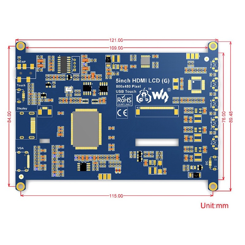5inch HDMI LCD (G) IC Test Board