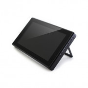 Ekran dotykowy pojemnościowy LCD IPS 7'' (H) 1024x600px HDMI + USB dla Raspberry Pi 3B+/3B/2B/Zero obudowa czarna