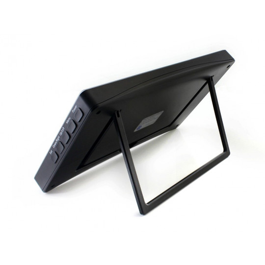 H ємнісний LCD IPS сенсорний екран 7'' 1024x600px HDMI + USB для Raspberry Pi - чорний корпус - Waveshare 13857