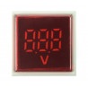 Woltomierz cyfrowy - LED 30x30mm - 500VAC - czerwony - zdjęcie 2