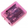 Obudowa przezroczysta różowa arduino uno - zdjęcie 1