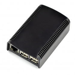 Obudowa Raspberry Pi Model 3/2/B+ RS 2-częściowa - czarna