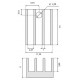 Radiator RAD17 15x11x5 mm Radiator RAD17 15x11x5 mm
