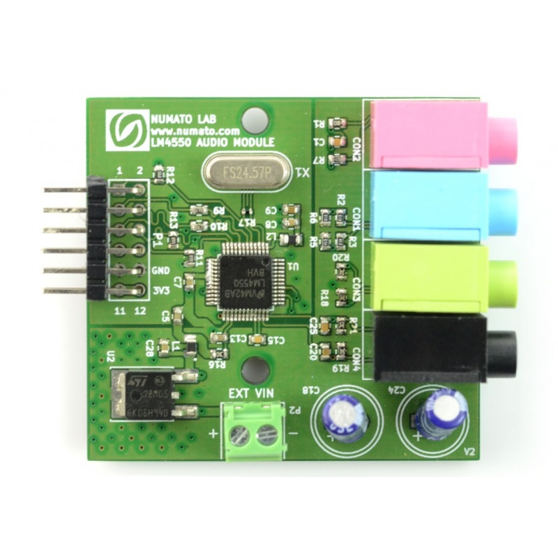 Numato Lab - Stereo Audio Codec AC'97 LM4550 - rozszerzenie dla płytek FPGA