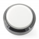 Push Button 6cm - biały - płaski