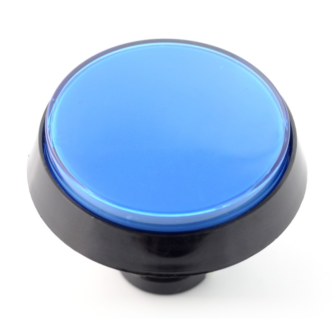Big Push Button 6cm - niebieski - pochyły