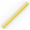 Wtyk goldpin 2x40 prosty raster 2,54mm - żółty - zdjęcie 1