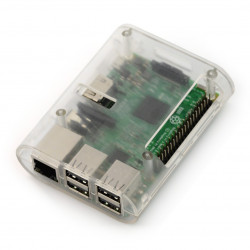 Obudowa Raspberry Pi Model 3B+/3B/2B - przezroczysta