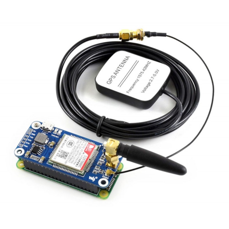 Waveshare Shield Shield NB-IoT/LTE/GPRS/GPS SIM7000C - nakładka dla Raspberry Pi 3B+/3B/2B/Zero