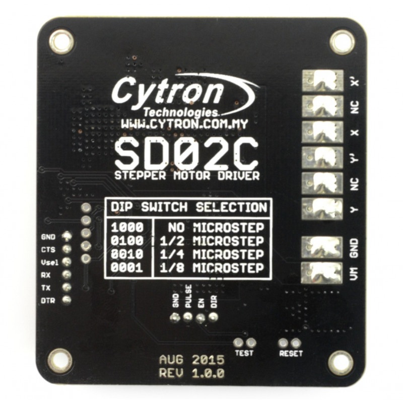 Cytron SD02C - sterownik silnika krokowego 20V/1A