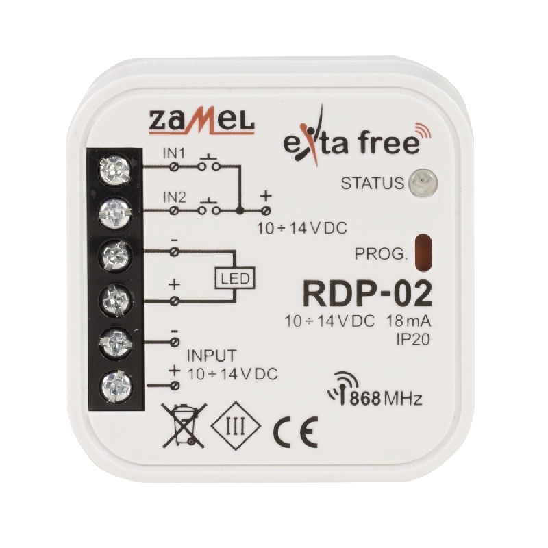 Exta Free - Radiowy ściemniacz LED jednokolorowy - RDP-02