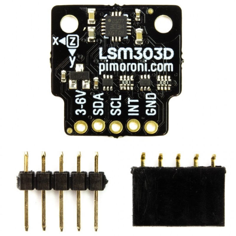 Pimoroni LSM303D - 3-osiowy akcelerometr i magnetometr I2C