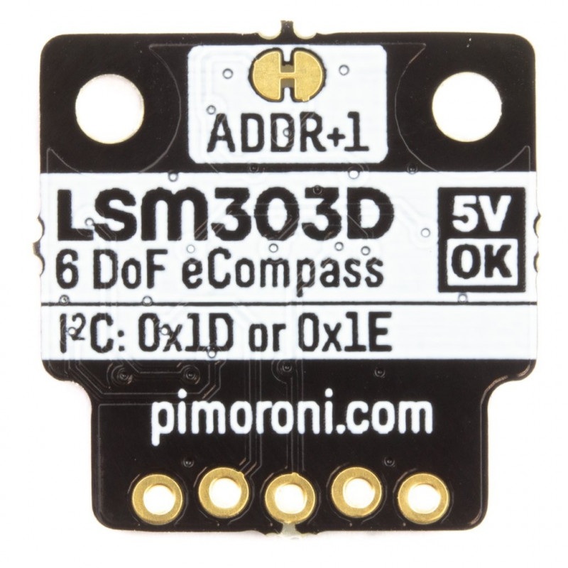 Pimoroni LSM303D - 3-osiowy akcelerometr i magnetometr I2C