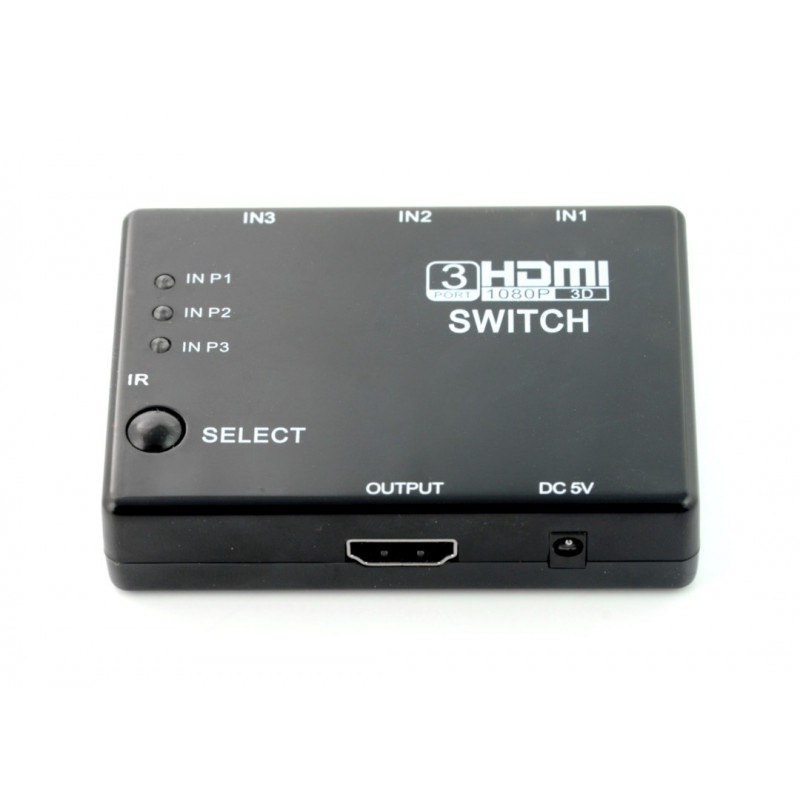 Przełącznik HDMI z pilotem - Esperanza EB267
