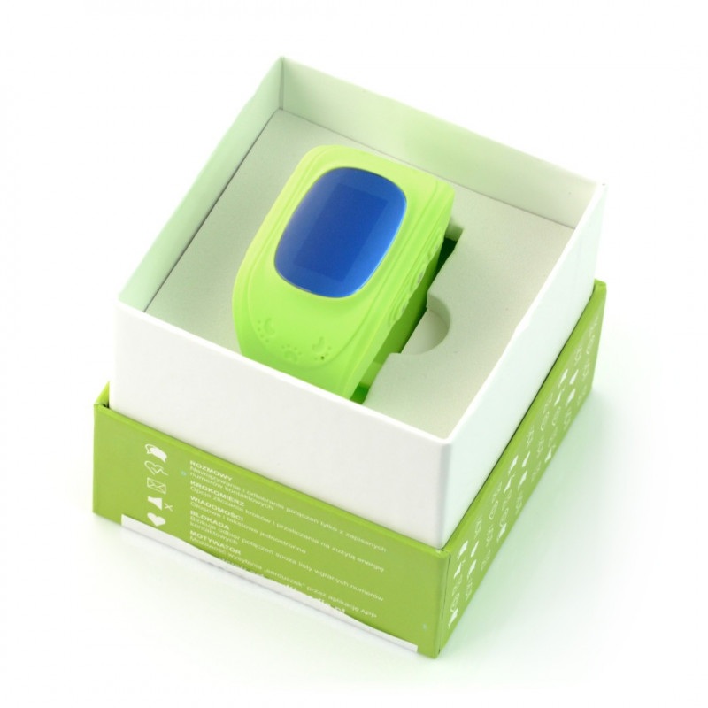 Zegarek Smart Watch dla dzieci z lokalizatorem GPS ART AW-K01- zielony